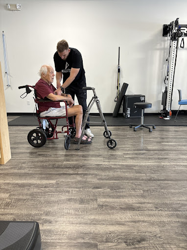 Troy with client